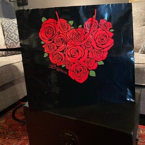 ❤️ Special BOGO 1/2 off. Brighton X-large gift bag. Black with red roses.
